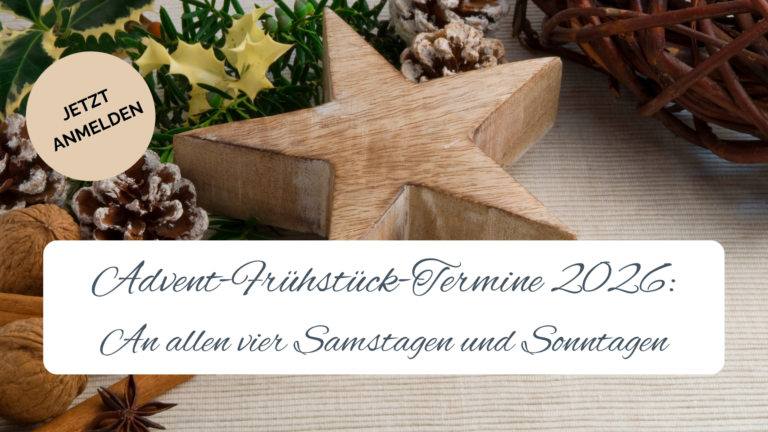 Advents-Frühstücksbuffet 2026 im Burgcafé Haus Graven in Langenfeld an allen vier Adventswochenenden
